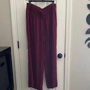 No Boundaries Burgundy Wide Leg Pants